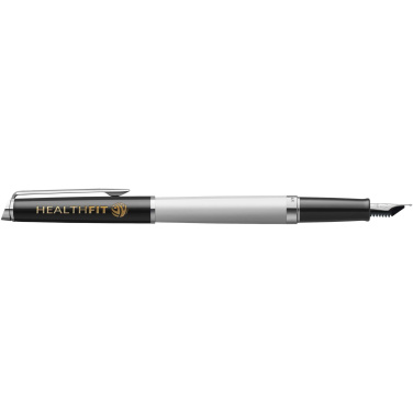 Logotrade corporate gift image of: Hemisphere colour blocking fountain pen with palladium trim